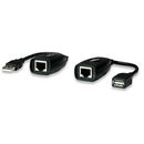 Manhattan Cablu prelungitor USB Manhattan prin cablu retea RJ45, Negru