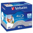 Verbatim Verbatim BluRay BD-R[ jewel case 10 | 25GB | 6x | PRINTABLE SURFACE HARD COAT ]