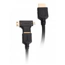 Prestigio Cablu HDMI Prestigio PHDMIAC1 cu adaptor Mini si Micro HDMI