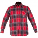 LAHTI.PRO.A CAMASA LUCRU FLANEL CU CAROURI ROSII - 2XL/H-188