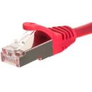 NETRACK Netrack patch cable RJ45, snagless boot, Cat 5e FTP, 7m red
