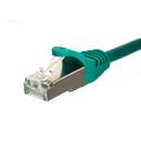 NETRACK Netrack patch cable RJ45, snagless boot, Cat 5e FTP, 1m green