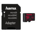 Hama MicroSDHC, 64GB, Class 3, UHS-I + Adaptor/Action Camera 123979