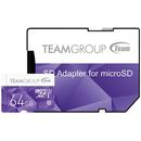 Team Group MicroSDXC 64GB Clasa 10 UHS-I/U1