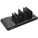 UNITEK  Charging station 8x USB 2,4A, 96W; wireless; Y-2192