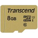 Transcend microSDHC USD500S 8GB CL10 UHS-I U1 Up to 95MB/S + adapter