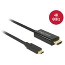 Delock Delock Cable USB Type-C male > HDMI male (DP Alt Mode)4K 60 Hz 2m black