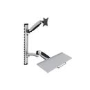 DIGITUS Flexible Wall Mount, 1xLCD+keyboard, max. 27'',  adjustable and rotated 360°