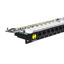 NETRACK Netrack patchpanel 19'' 24 ports cat. 5e UTP LSA, 0,5U with shelf