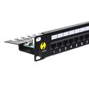 NETRACK Netrack patchpanel 19'' 24 ports cat. 6 UTP LSA, with shelf