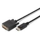 Assmann ASSMANN Displayport 1.1a Adapter Cable DP M(plug)/DVI-D (24+1) M(plug) 5m black