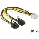 Delock Delock Cable PCI Express power supply 6 pin female > 2 x 8 pin male