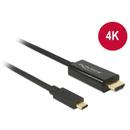 Delock Delock Cable USB Type-C male > HDMI male (DP Alt Mode)4K 30 Hz 2m black