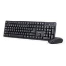 Gembird Gembird Wireless desktop,Tastatura+Mouse, Negru, USB, Fara fir, Mouse: 3 butoane, rezoluție 1000 dpi