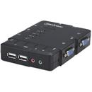 Manhattan Manhattan switch KVM 4 porturi Compact, USB, Audio