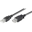 TECHLY Techly Hi-Speed USB 2.0 extension cable A-A M/F 30cm black