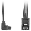 LANBERG Lanberg cable SATA DATA II (6GB/S) F/F 30cm; METAL CLIPS ANGLED Black