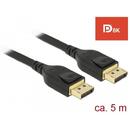 Delock Delock Cable Displayport 1.4 male > Displayport male (20pin) 8K 5m