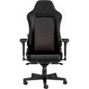 NobleChairs HERO Real Leather Black/Red (NBL-HRO-RL-BRD-SGL)