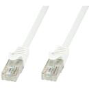 TECHLYPRO TechlyPro Cablu patch cord RJ45 Cat6 U/UTP 1m alb 100% cupru