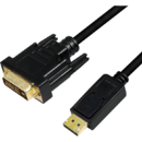 LogiLink LOGILINK - DisplayPort to DVI cable, black, 5m