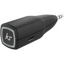 KitSound eceptor audio auto universal aux-in cu bluetooth "MyJack2", Multipoint, jack 3.5mm - Negru-