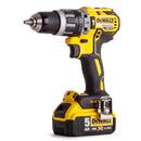 DeWalt Masina de gaurit si insurubat cu percutie DeWalt cu 2 acumulatori 18V XR, 5Ah motor fara perii - DCD796P2