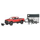 BRUDER Bruder Professional Series RAM 2500 Power Wagon with horse trailer and horse (02501)