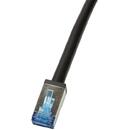 LogiLink PATCH CORD  S/FTP LOGILINK Cat6a, 15m  negru, outdoor, teaca PE impotriva intemperii si UV, "CQ7103S"