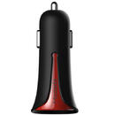 Mcdodo Mcdodo Incarcator Auto 3.4A Dual USB Black Mask Red (3.4A max total, 2.4A max per port)-T.Verde 0.1 lei/buc
