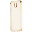 Meleovo Meleovo Husa Silicon Flash Soft II Samsung Galaxy J5 (2017) Gold 360 (transparent cu margini electroplacate)