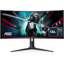 AOC CU34G2X/BK 34" WQHD VA 1ms 21:9 3000:1 144Hz FreeSync Black