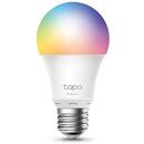 TP-LINK BEC LED Tapo L530E wireless TP-LINK, 800lm, 8.7W, E27, intensitate reglabila, control prin smartph.cu apl.Kasa, ajustare automata a luminii in fct. de momentul zilei, lumineaza in diferite culori