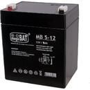 Megabat VRLA AGM MB5-12 fara intretinere 5Ah 12V. terminal de conexiune FASTON 187