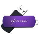 Exceleram USB 3.1 Gen1 64GB P2 mov cu negru