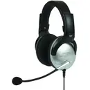 Koss SB45 USB Headsets, Over-Ear, Wired, Microphone, Silver/Black