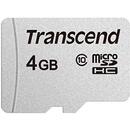 Transcend 300S 4 GB microSD, memory card (silver, Class 10)