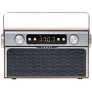 Adler Radio bluetooth 5.0 MECR1183 portabil cu aspect retro, memorie 50 posturi, redare de pe USB si card SD, intrare auxiliara, ceas, putere 16W