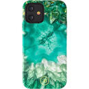 KINGXBAR Husa Capac Spate Agate Series Verde APPLE Iphone 12 mini