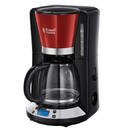 Russel Hobbs Colours Plus+ Fully-auto 1.25 L 1100 W 10 cesti Negru/Rosu