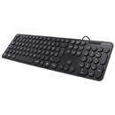 Hama "KC-500" Keyboard, Cabled, black, ROU