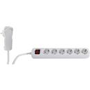 REV REV Multiple Socket Outlet mart 6-fold 2m white