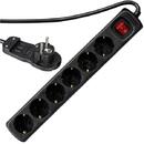 REV REV Multiple Socket Outlet Smart 6-fold 2m black