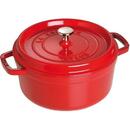 Staub Staub Round Cocotte, 26cm cast iron, cherry