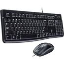 Logitech MK120, USB 2.0, layout US INTL, Negru