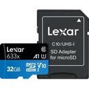Lexar 32GB High-Performance 633x microSDHC UHS-I, up to 100MB/s read 20MB/s write C10 A1 V10 U1, Global