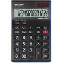 Sharp Calculator de birou, 14 digits, 176 x 112 x 13 mm, dual power, SHARP EL-145TBL - negru