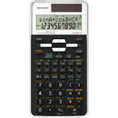 Sharp Calculator stiintific, 12 digits, 470 functii, 161x80x15 mm, dual power, SHARP EL-506TSWH - alb