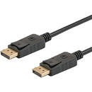 SAVIO Savio CL-136 DisplayPort cable 2 m Black