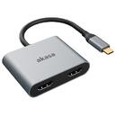 Akasa USB-C auf Dual HDMI MST Adapter - 4K@60Hz, 4K@30Hz dual